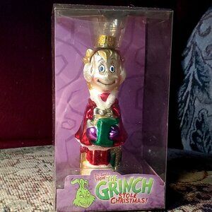 Cindy Lou Who Christmas Ornament by The Brass Key, Glass, 2004